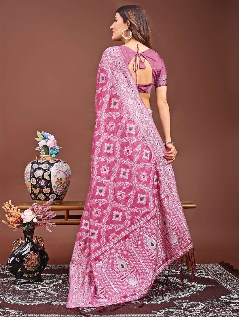 women self design bordered saree with blouse - 21933505 -  Standard Image - 2