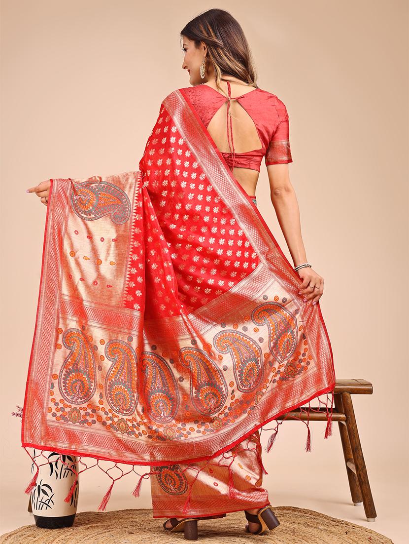 women self design paithani saree with blouse - 21933513 -  Standard Image - 2