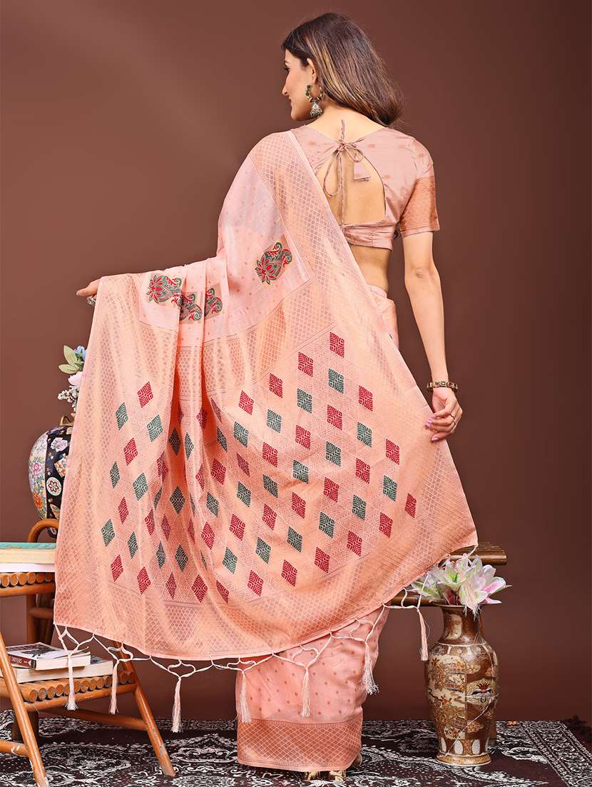 women self design bordered saree with blouse - 21933529 -  Standard Image - 2
