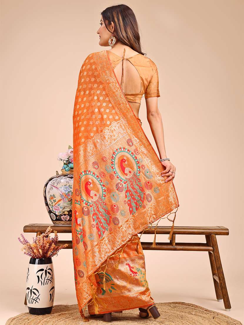 women self design paithani saree with blouse - 21933549 -  Standard Image - 2