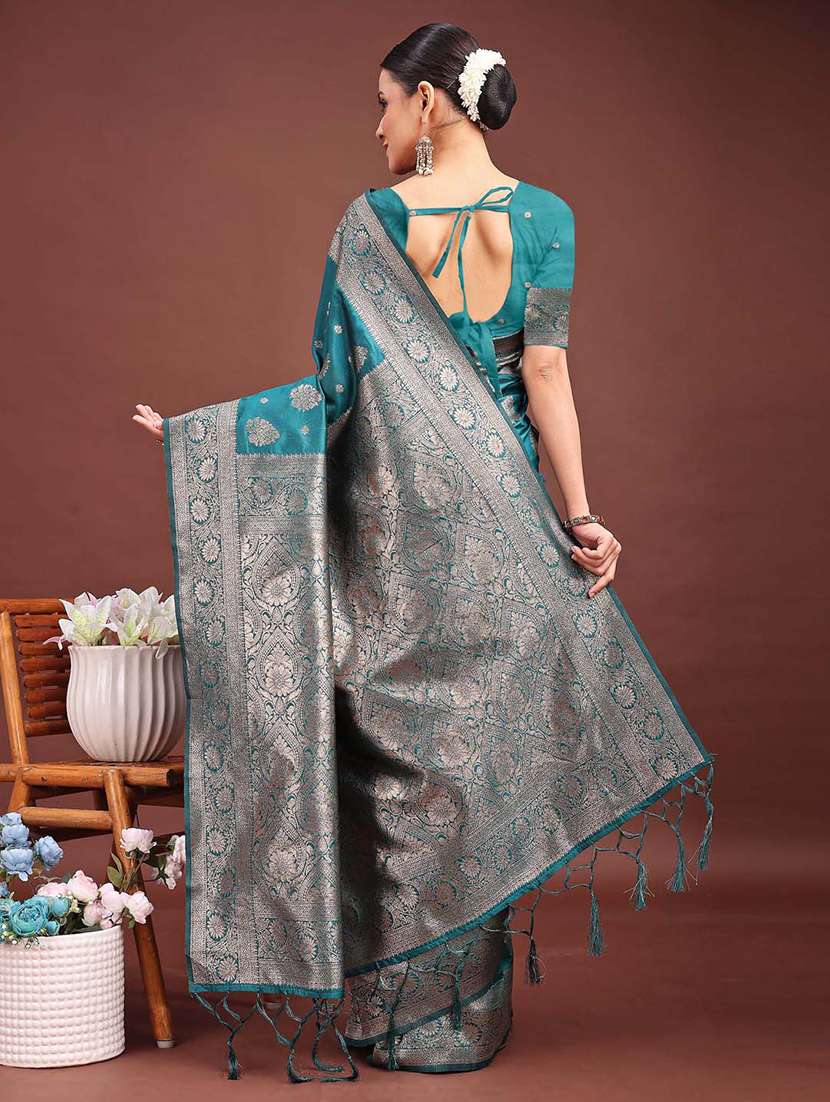 women self design banarasi saree with blouse - 21933557 -  Standard Image - 2
