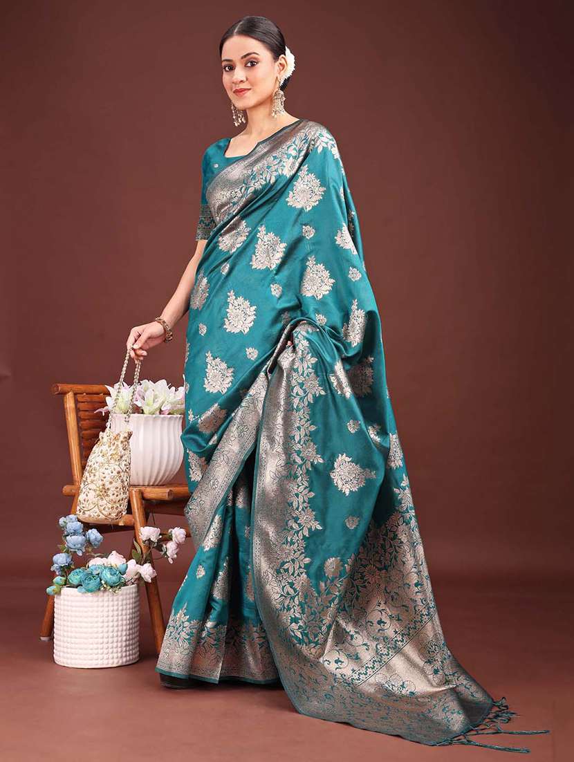 women self design banarasi saree with blouse - 21933564 -  Standard Image - 2