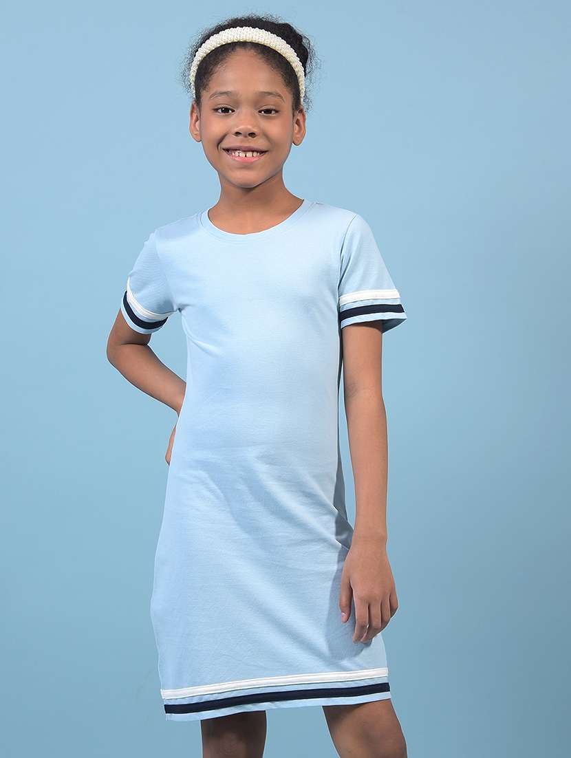 girls tapered short sleeve bodycon dress