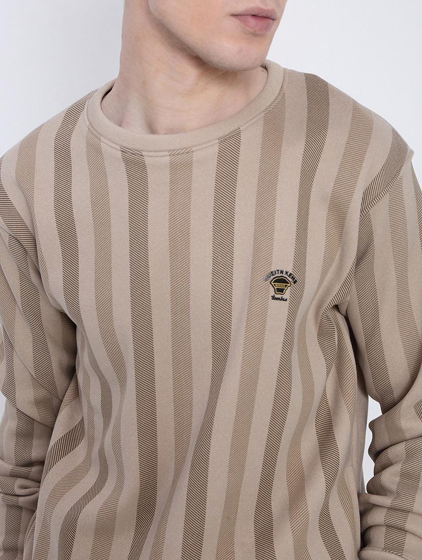 men striped long sleeve regular fit sweatshirt - 21933592 - Standard Image - 2