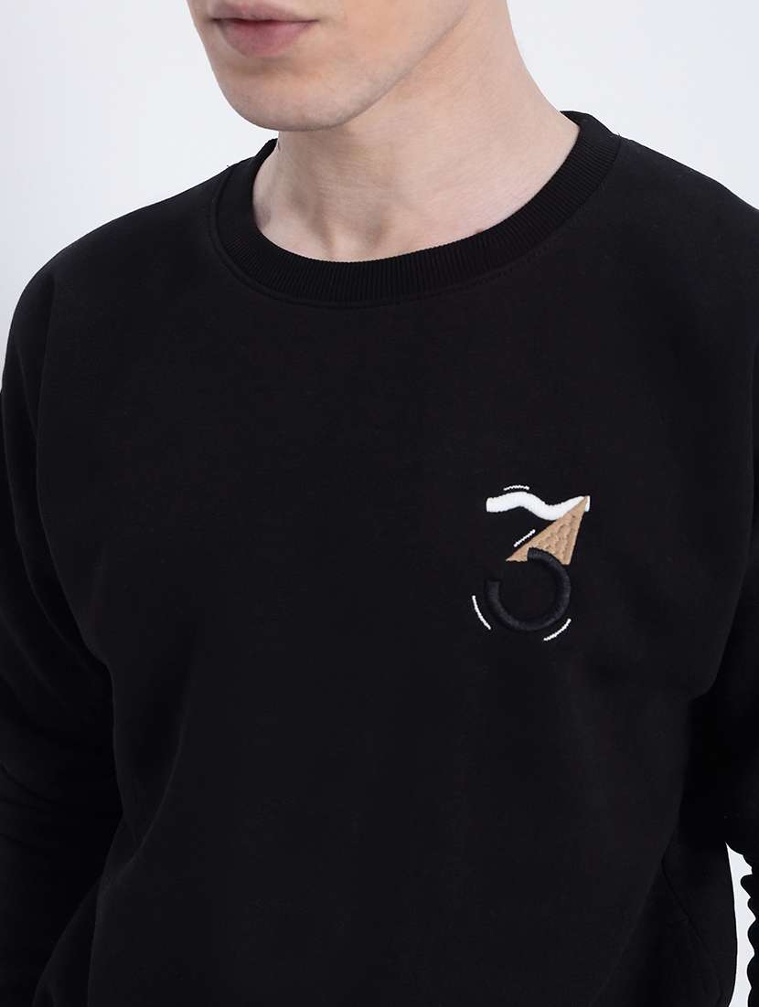 men black long sleeve regular fit sweatshirt - 21933594 -  Standard Image - 2