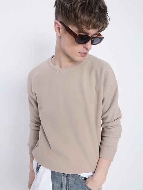 men solid long sleeve regular fit sweatshirt - 21933605 -  Standard Image - 0
