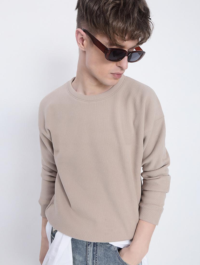 men solid long sleeve regular fit sweatshirt - 21933605 -  Zoom Image - 0