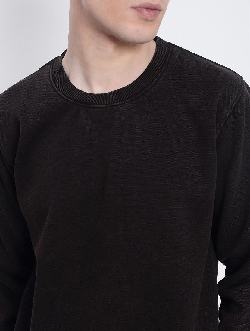 men solid long sleeve regular fit sweatshirt - 21933612 - Standard Image - 2