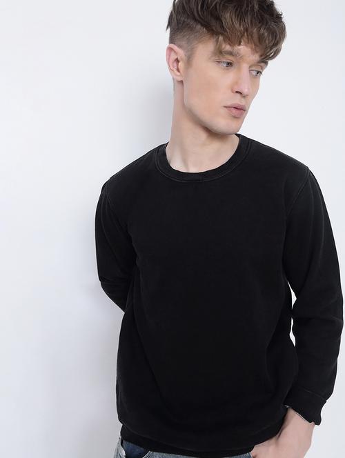 men solid long sleeve regular fit sweatshirt - 21933613 -  Standard Image - 0