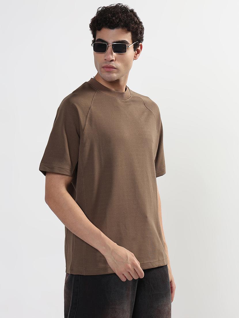 men solid short sleeves loose fit t-shirt - 21933625 - Standard Image - 2