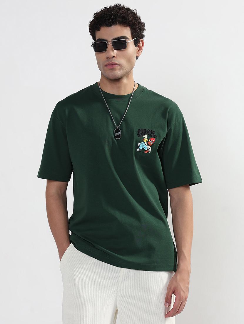 men printed short sleeves loose fit t-shirt - 21933630 - Standard Image - 2