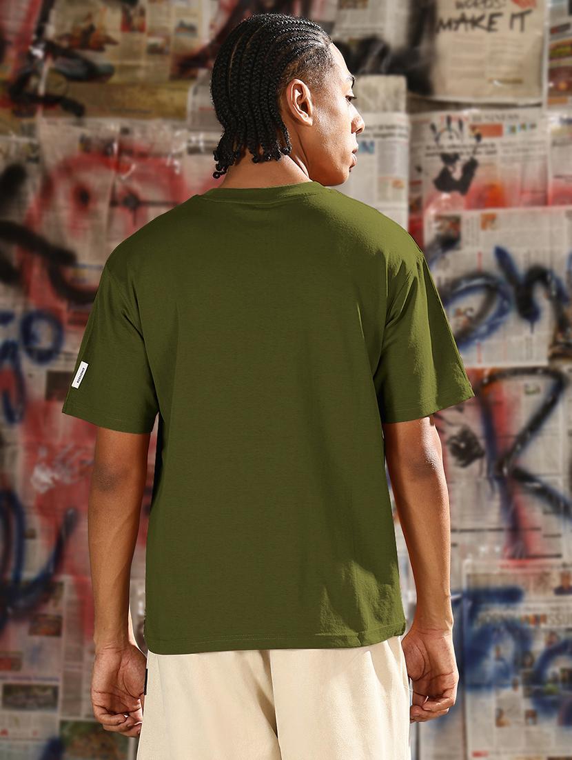 men solid short sleeves loose fit t-shirt - 21933631 - Standard Image - 2