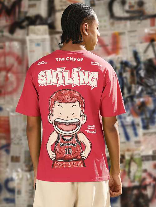 men printed short sleeves loose fit t-shirt - 21933640 - Standard Image - 0
