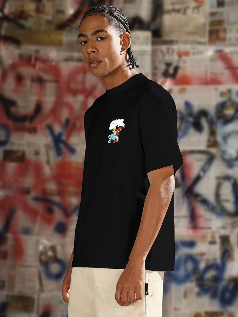 men printed short sleeves loose fit t-shirt - 21933645 - Standard Image - 2