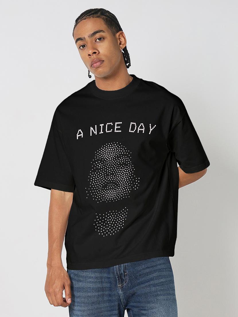 men printed short sleeves looseit t-shirt - 21933646 -  Zoom Image - 0