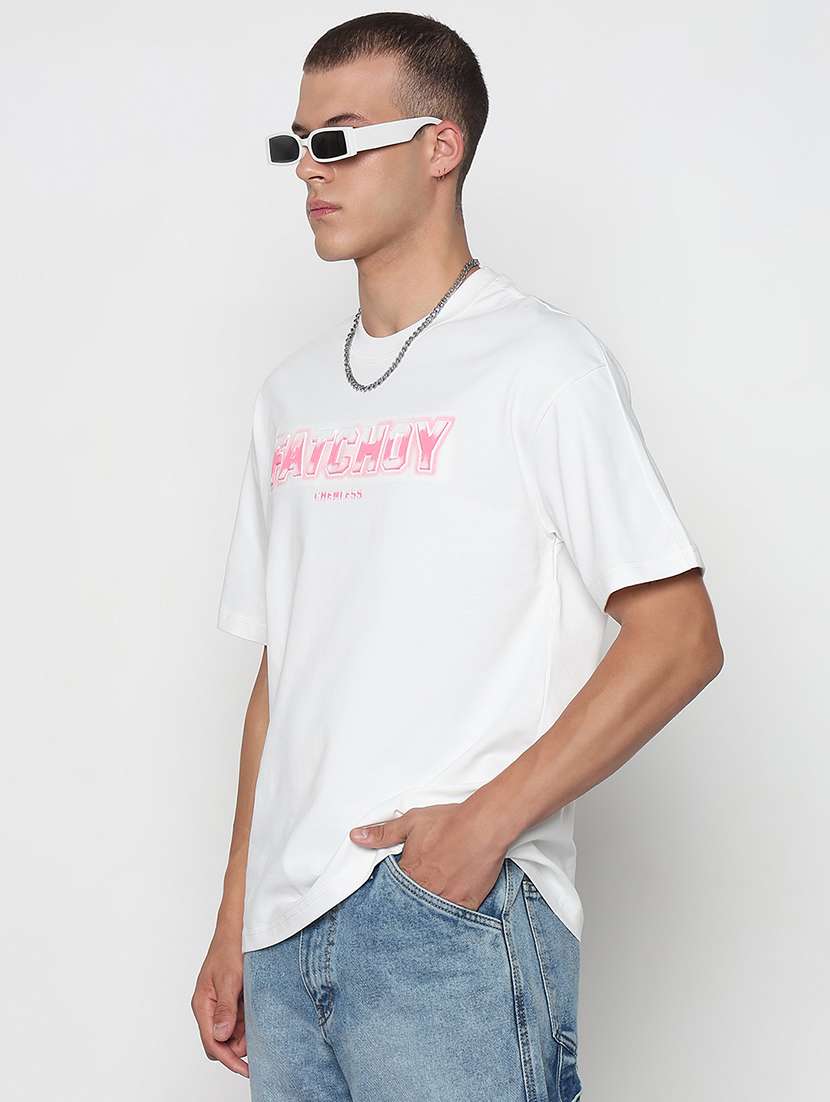 men printed short sleeves loose fit t-shirt - 21933659 -  Standard Image - 2