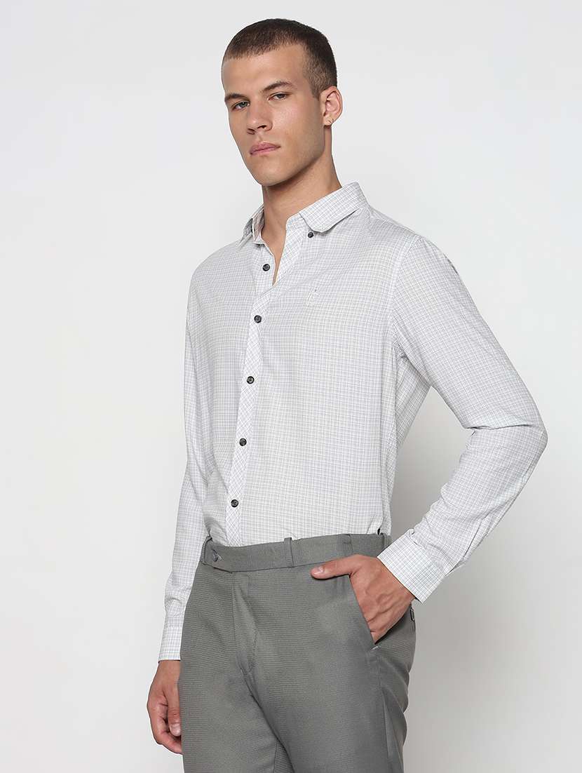 men checkered long sleeve formal shirt - 21933703 -  Standard Image - 2