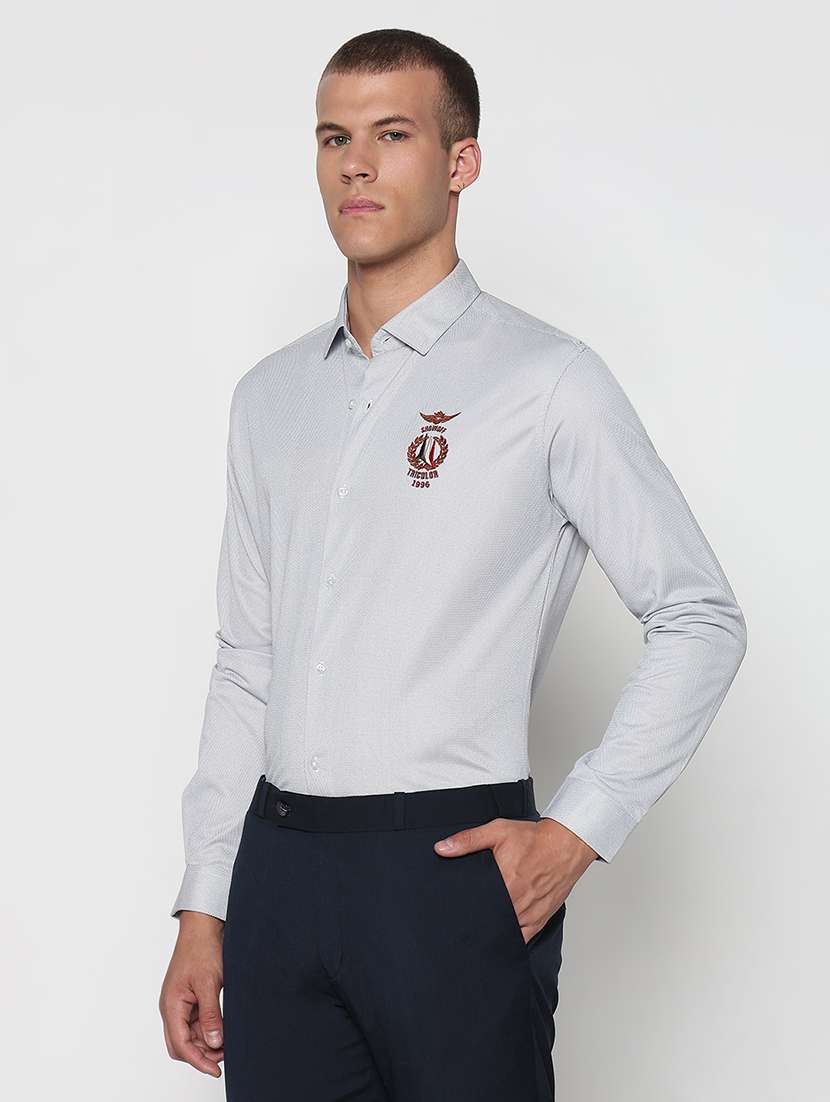 men solid long sleeve formal shirt - 21933705 -  Standard Image - 2