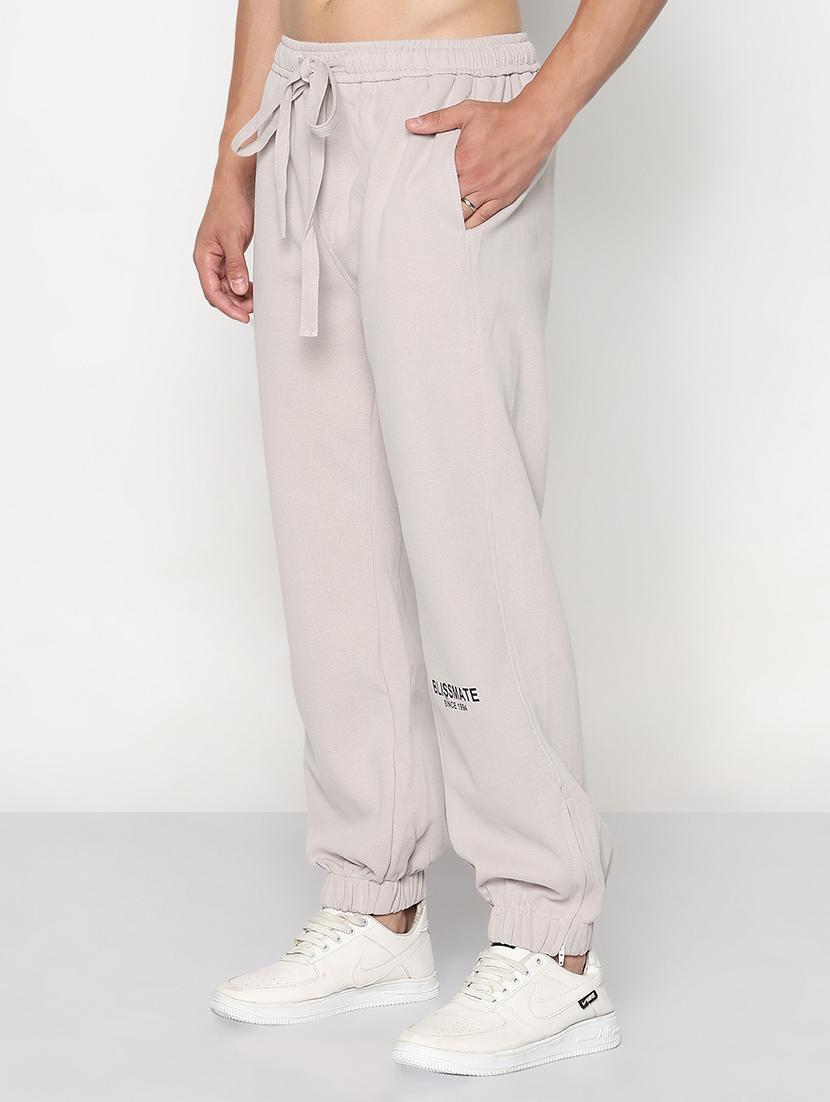 men lavender solid low rise relaxed fit jogger - 21933760 - Standard Image - 2