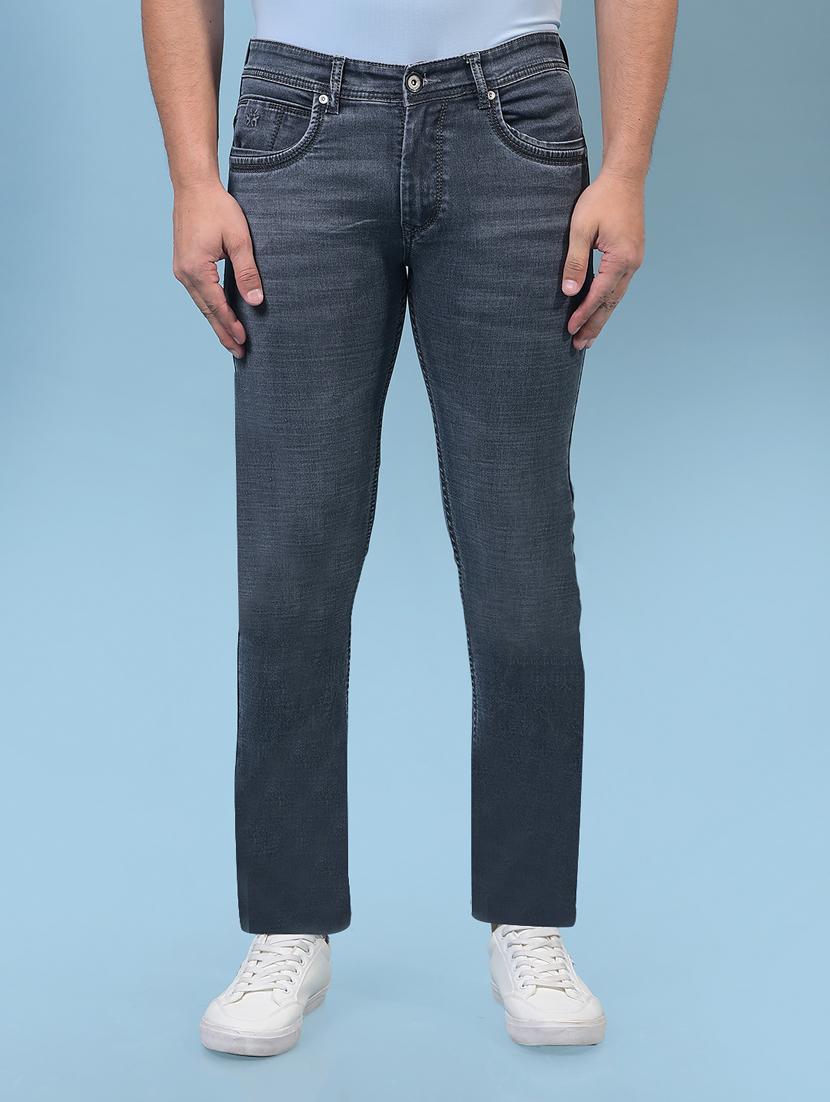 men solid mid rise slim fit jean - 21933800 - Zoom Image - 0