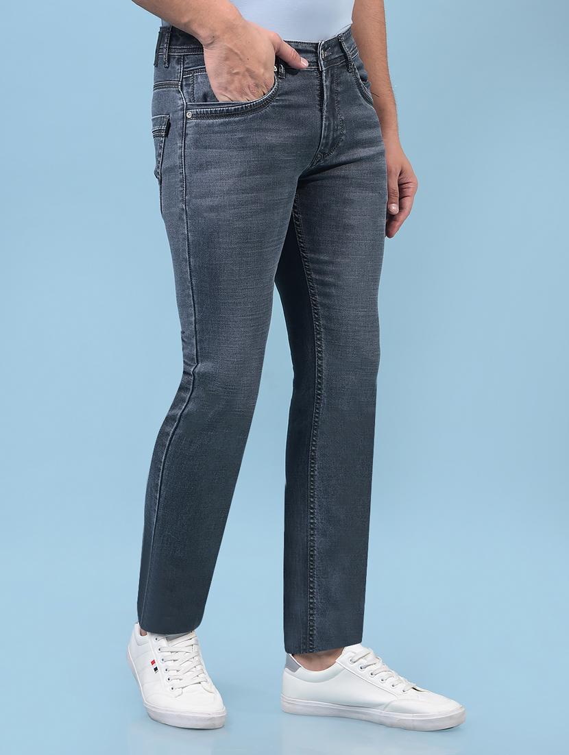 men solid mid rise slim fit jean - 21933800 - Standard Image - 2