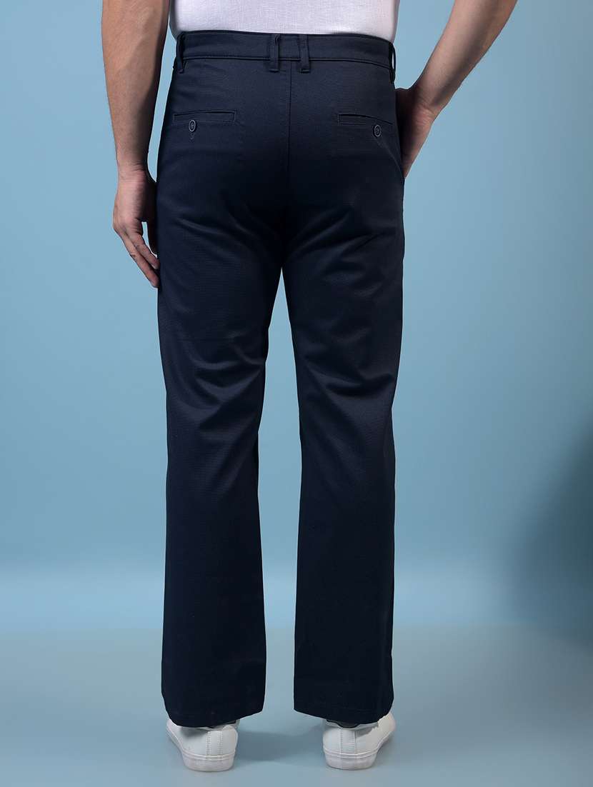 men solid mid rise flat front casual chinos  - 21933904 -  Standard Image - 2