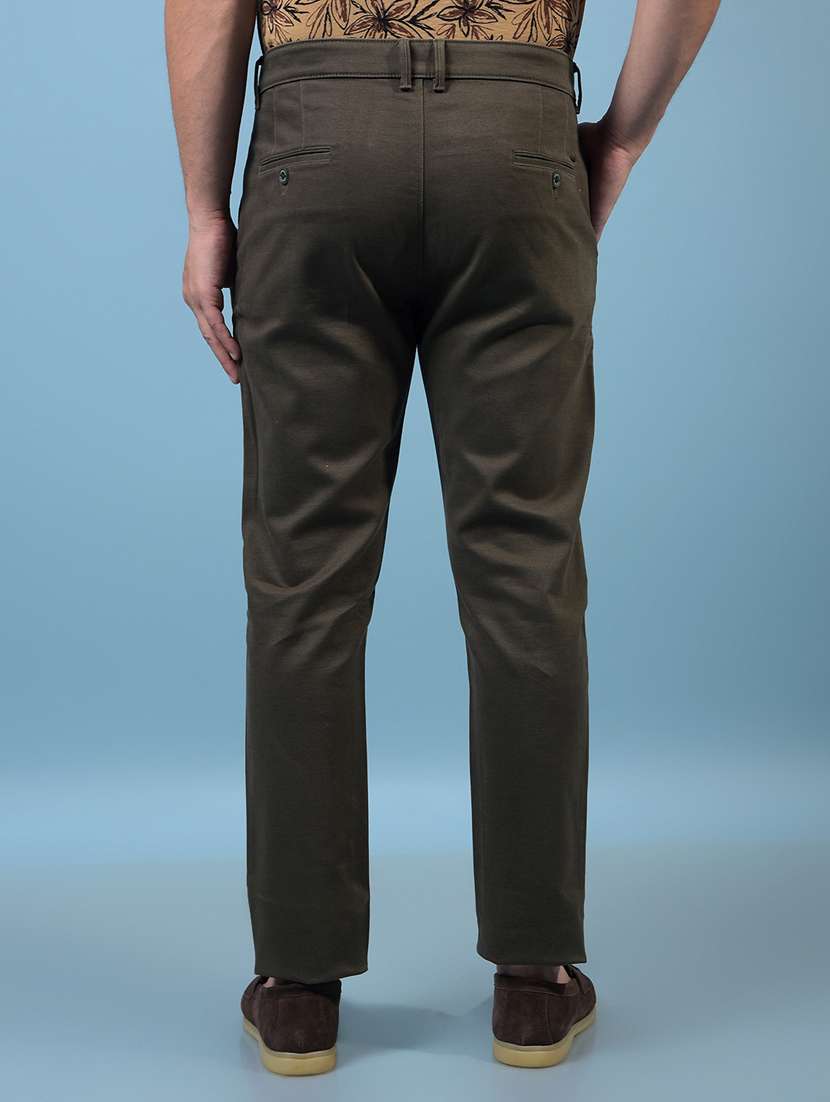 men solid mid rise flat front casual chinos  - 21933907 -  Standard Image - 2