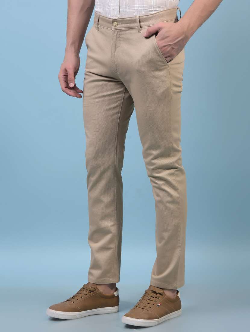 men solid mid rise flat front casual chinos  - 21933920 -  Standard Image - 2