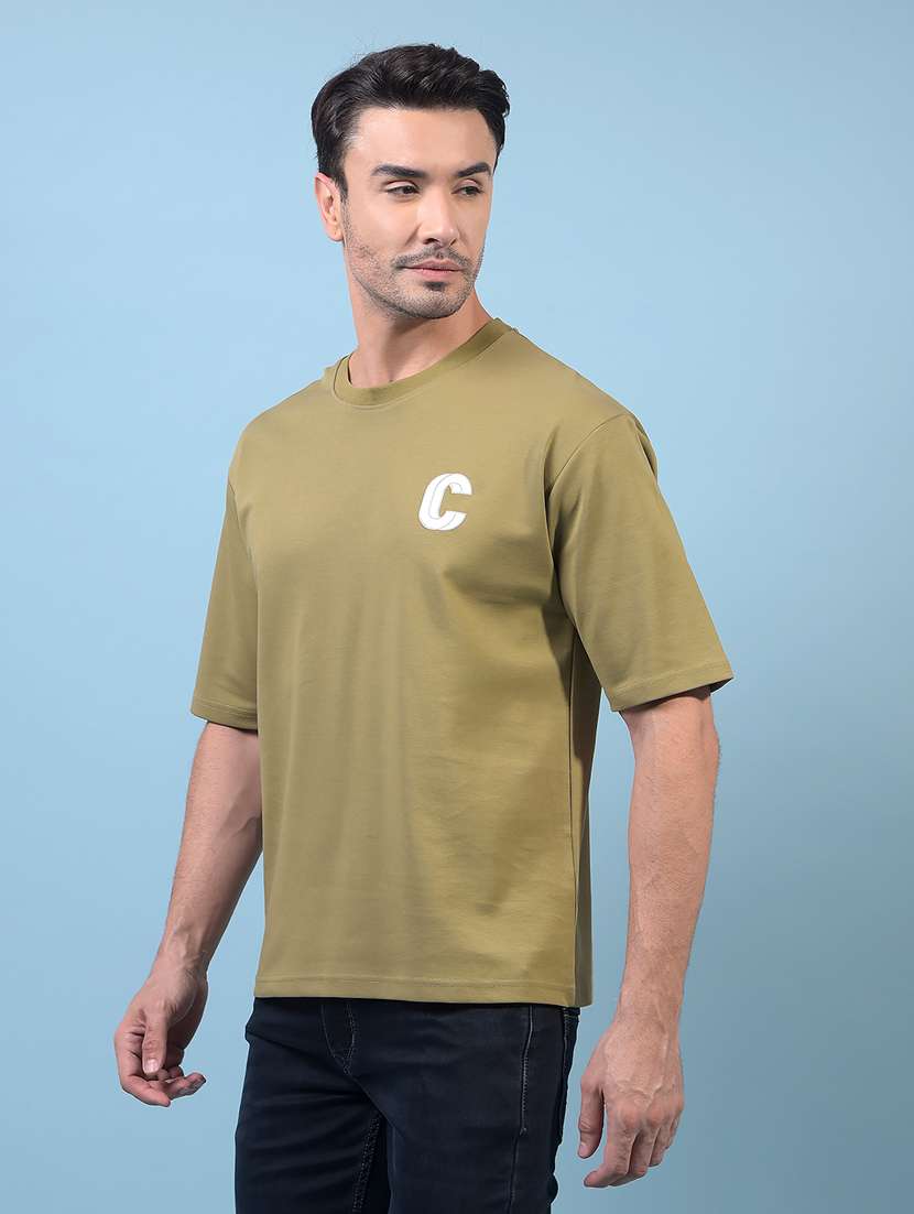 men plain short sleeve regular fit t-shirt - 21933949 -  Standard Image - 2