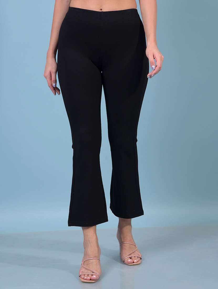 women solid mid rise bootcut jegging - 21933982 - Zoom Image - 0