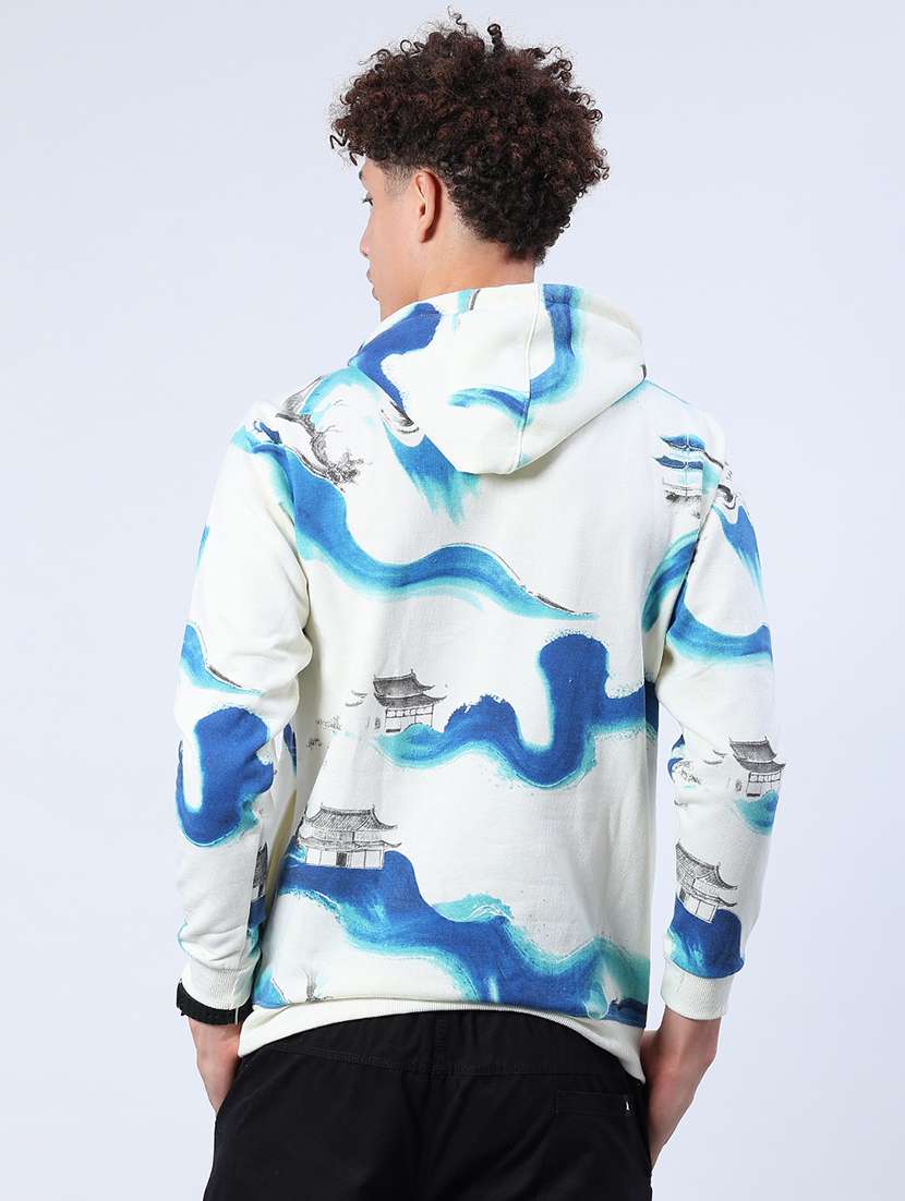 men all over print long sleeve hooded sweatshirt - 21934118 -  Standard Image - 2
