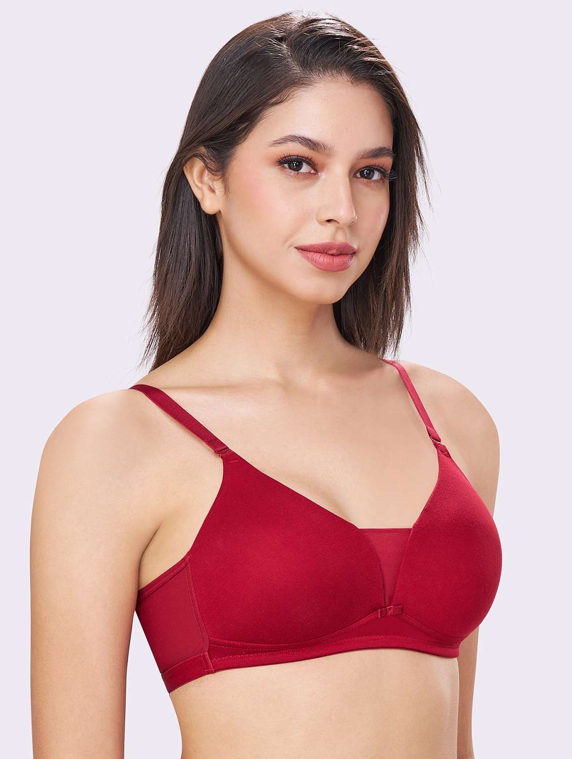 women solid lightly padded t-shirt bra - 21934172 -  Standard Image - 2