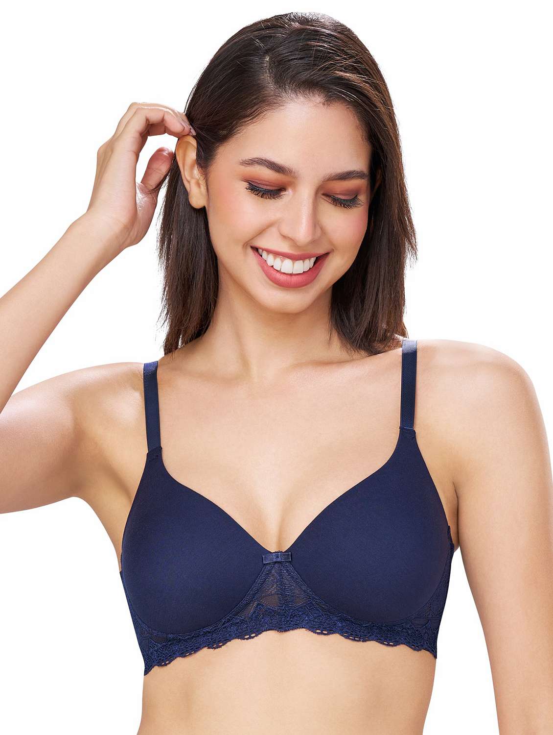 women solid lightly padded t-shirt bra