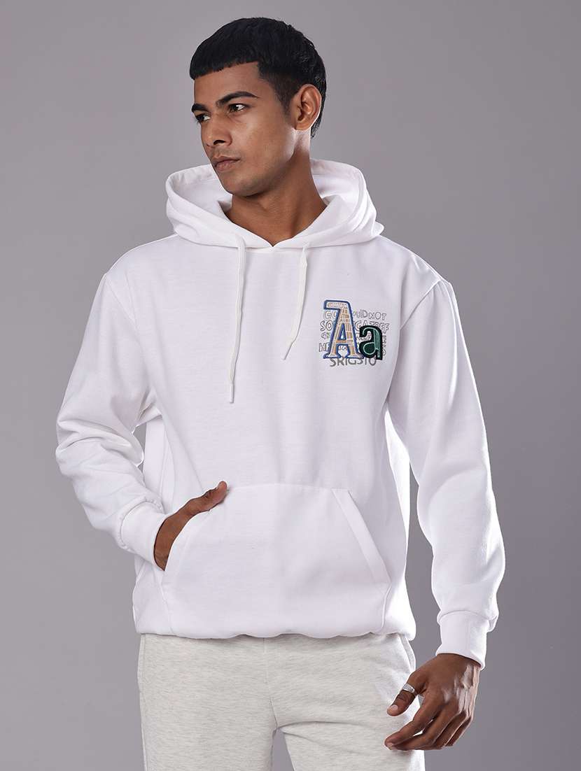 men front & back print long sleeve hooded sweatshirt - 21934206 -  Standard Image - 2