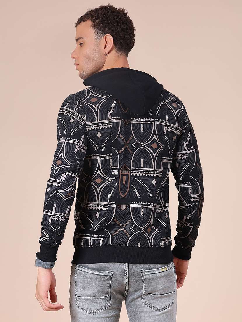 men all over print long sleeve hooded sweatshirt - 21934211 -  Standard Image - 2