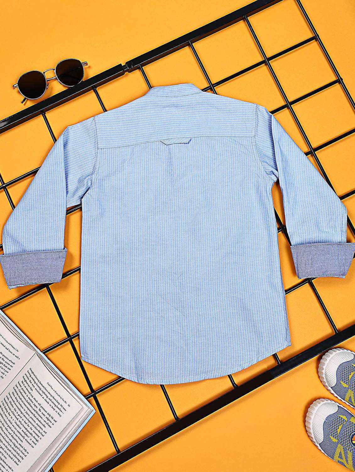 boys striped long sleeve casual shirt - 21934705 -  Standard Image - 2