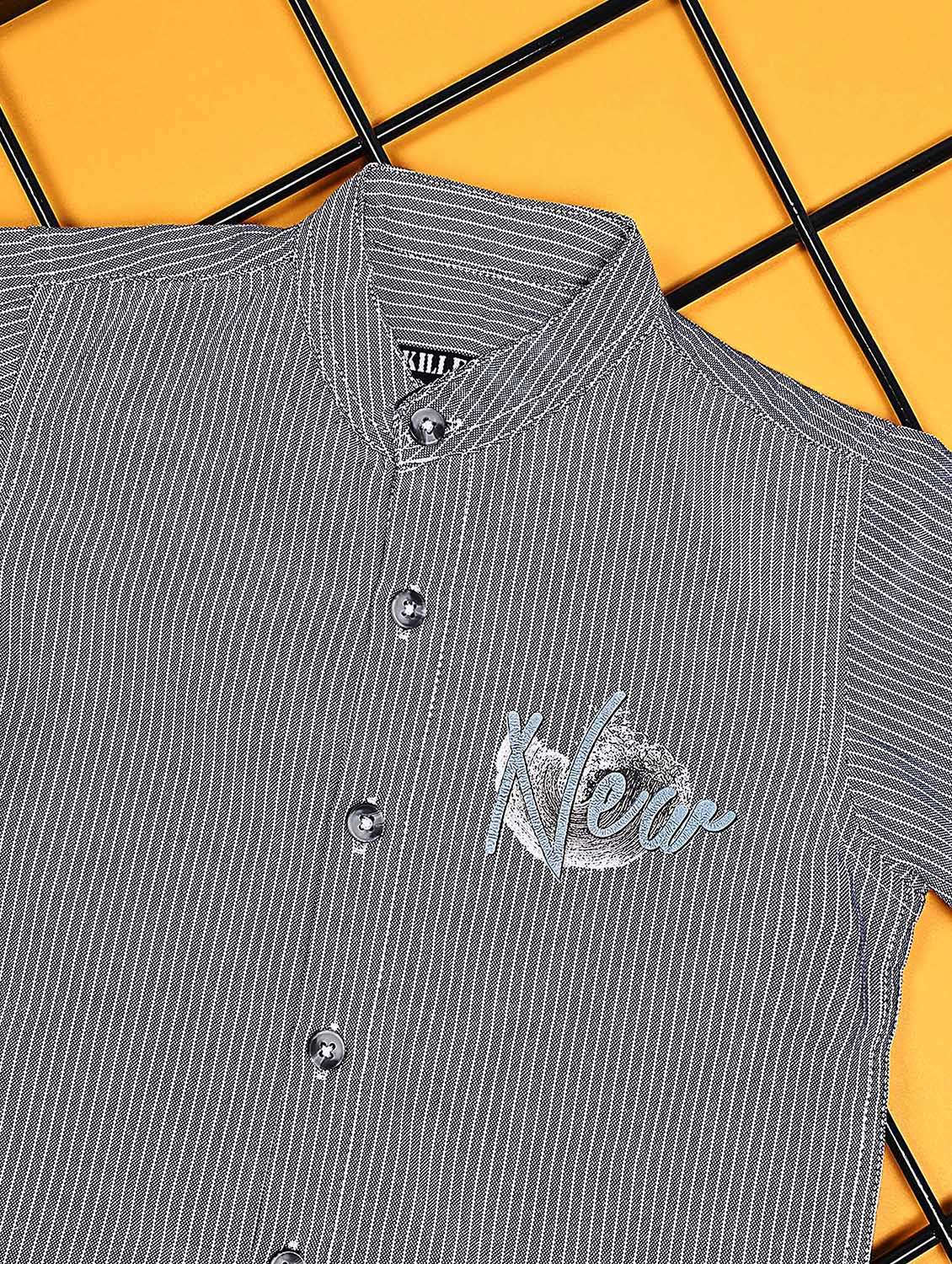 boys striped long sleeve casual shirt - 21934707 -  Standard Image - 2