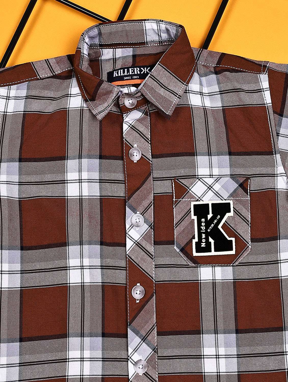 boys checkered short sleeve casual shirt - 21934723 -  Standard Image - 2