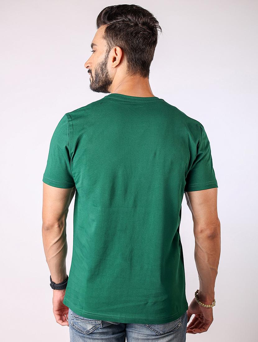 men front print round neck regular fit t-shirt - 21934728 - Standard Image - 2