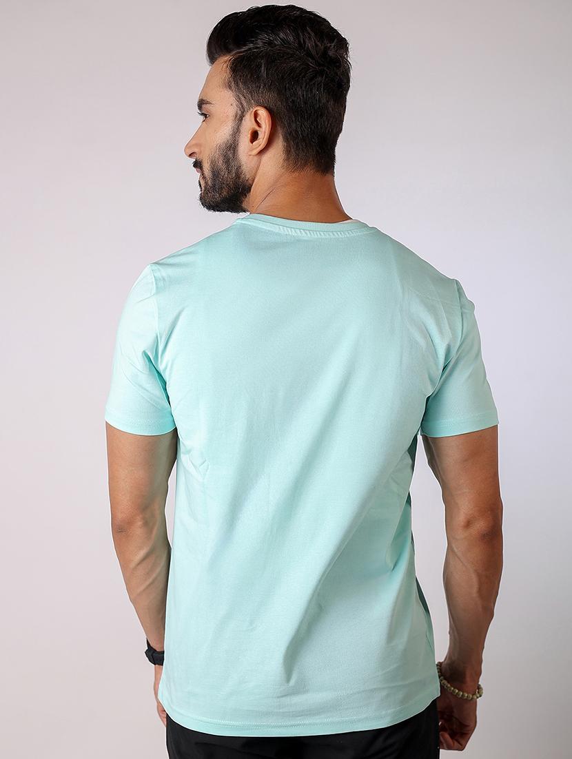 men front print round neck regular fit t-shirt - 21934733 - Standard Image - 2