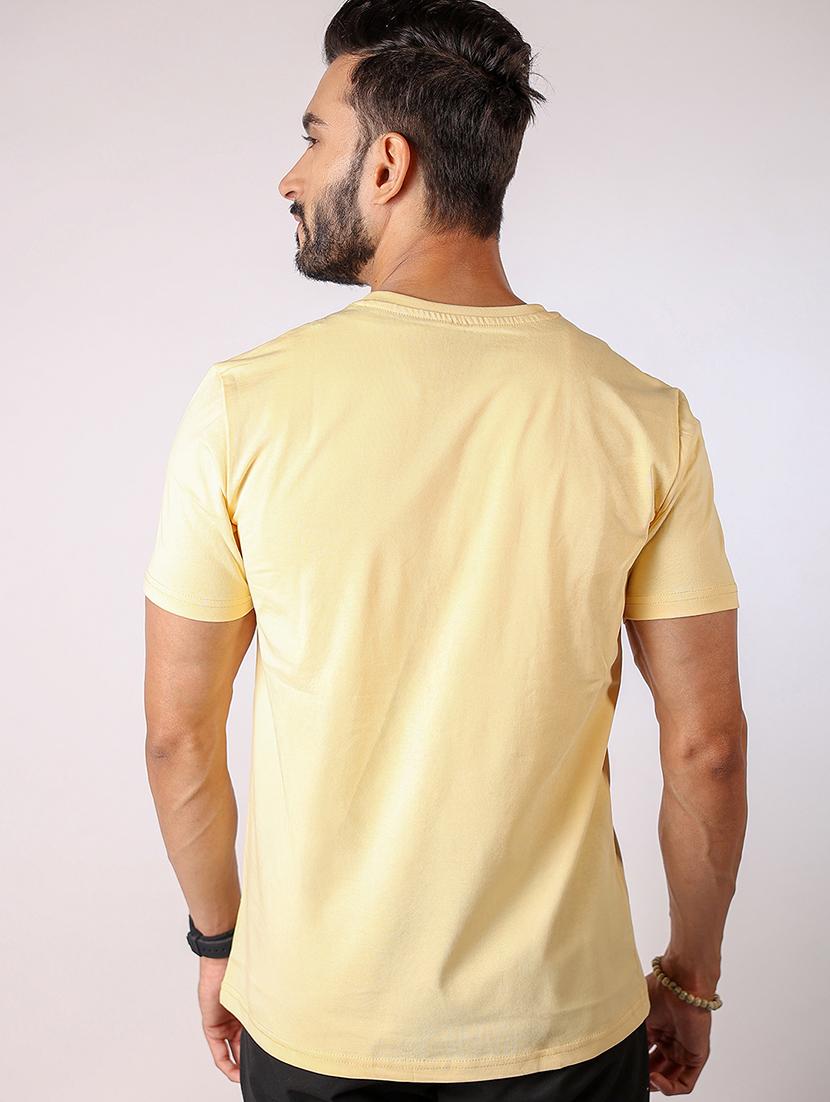 men front print round neck regular fit t-shirt - 21934737 - Standard Image - 2