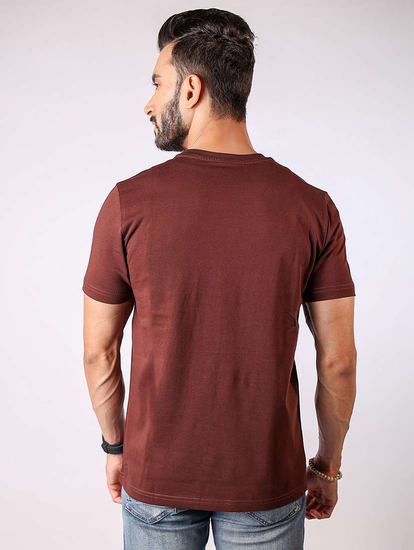 men front print round neck regular fit t-shirt - 21934743 -  Standard Image - 2