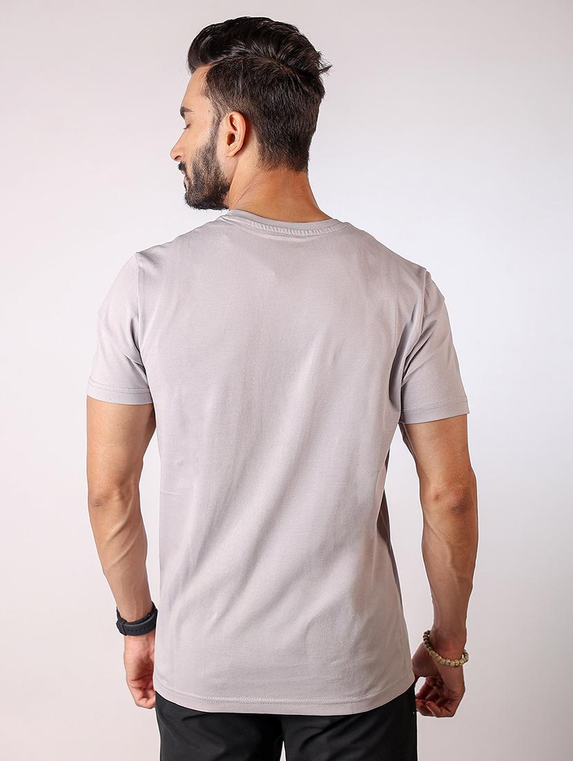 men placement print round neck regular fit t-shirt - 21934749 - Standard Image - 2