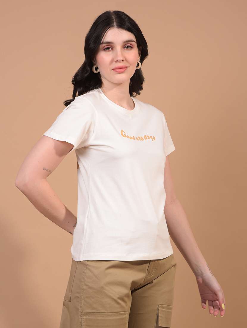 women printed short sleeve regular fit t-shirt - 21934862 -  Standard Image - 2