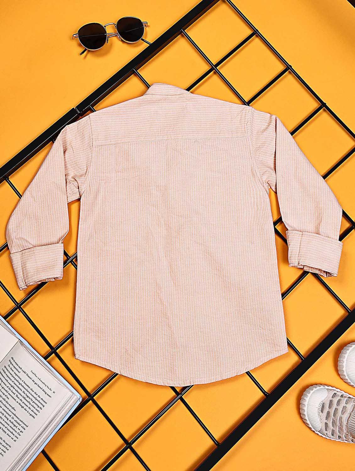 boys pack of 2 striped long sleeve casual shirt - 21934902 - Standard Image - 2
