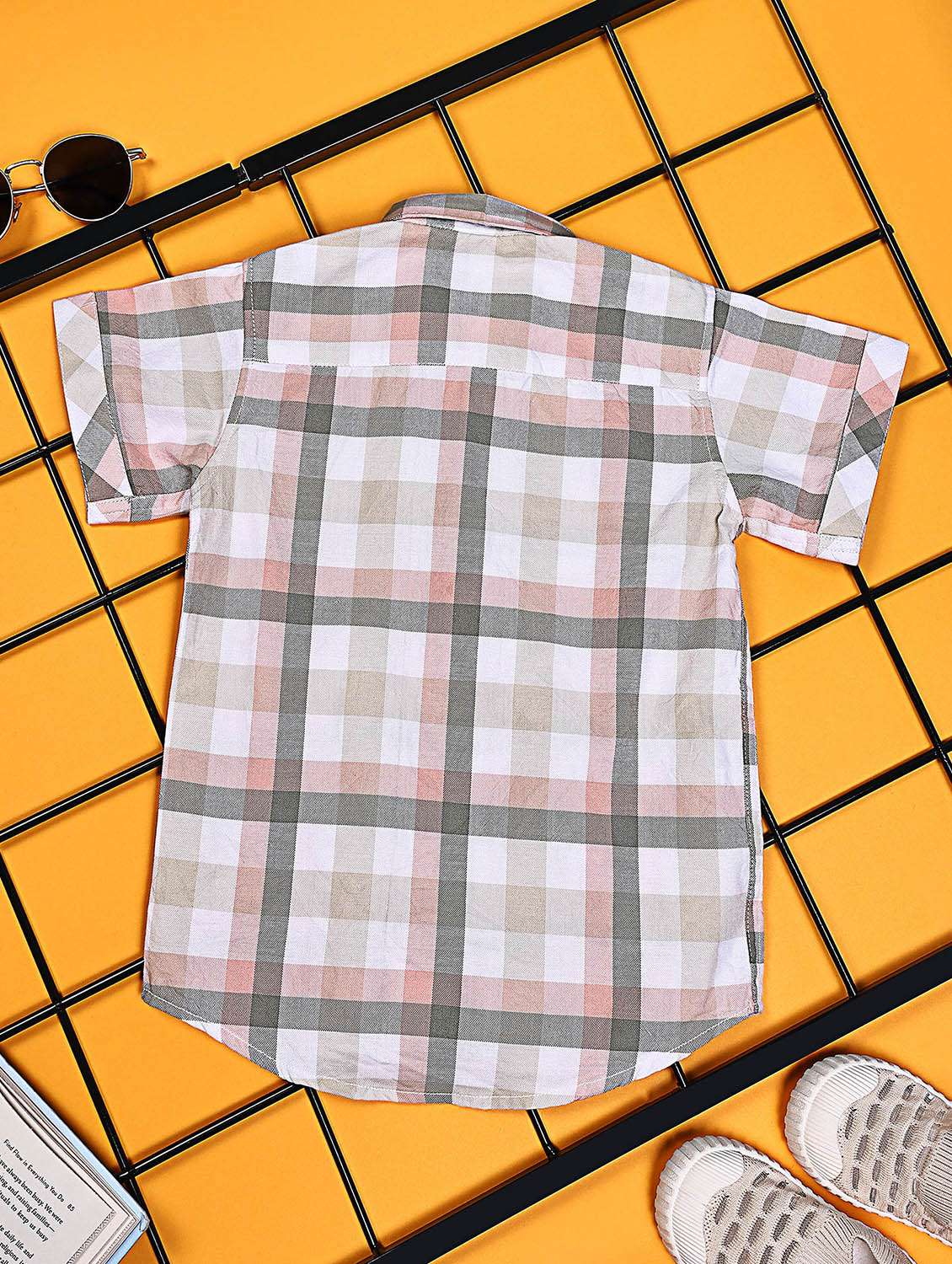boys pack of 2 checkered short sleeve casual shirt - 21934952 - Standard Image - 2