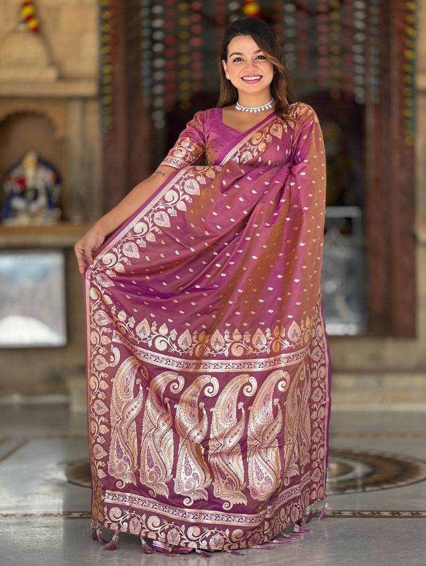 women self design banarasi saree with blouse - 21935127 - Standard Image - 2