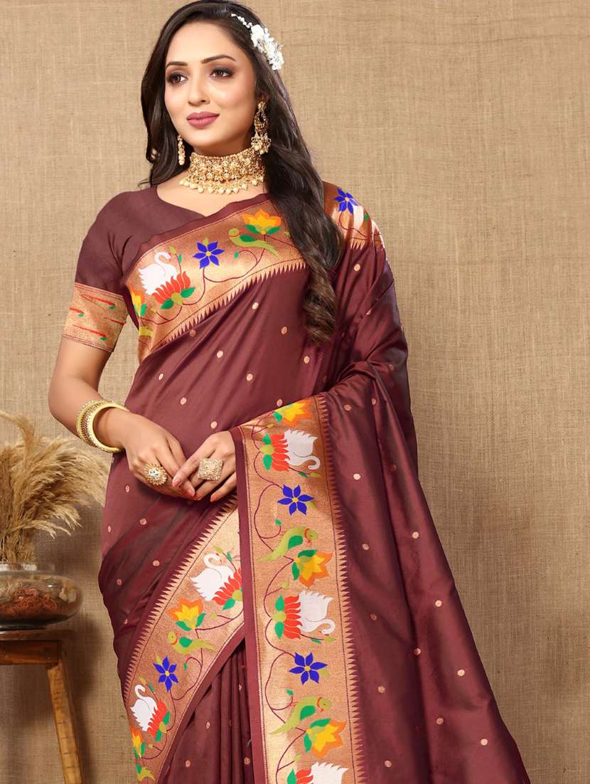 women self design paithani saree with blouse - 21935161 -  Standard Image - 2