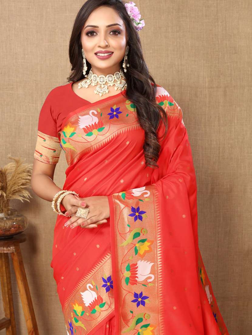 women self design paithani saree with blouse - 21935167 - Standard Image - 2