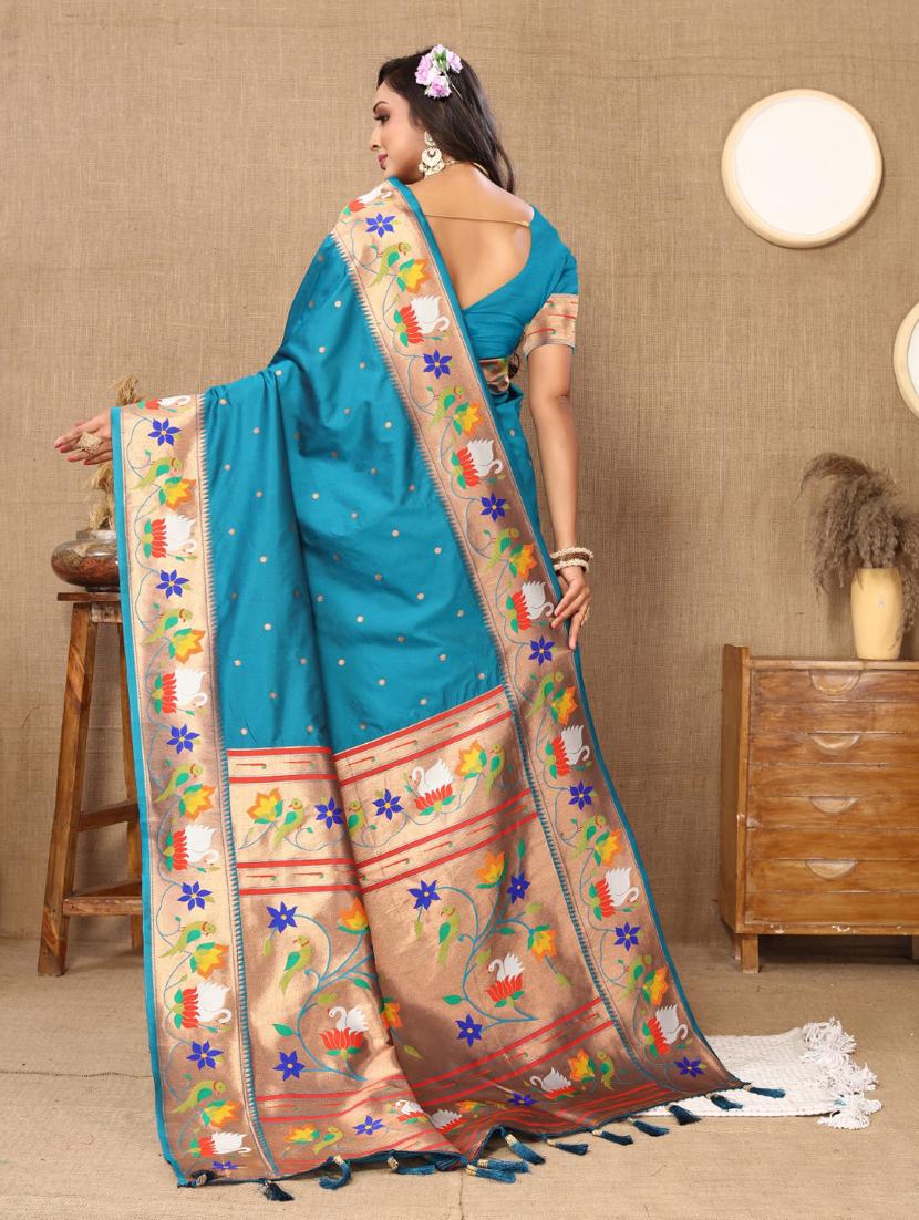 women self design paithani saree with blouse - 21935171 - Standard Image - 2